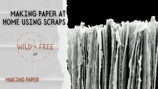 Make paper from paper! Making handmade paper at home