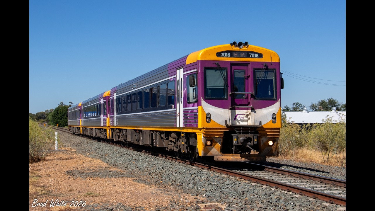 Triple Sprinters on V/Line's 8097 Workshops Transfer & N452 on the Swan Hill Pass- 21/2/26