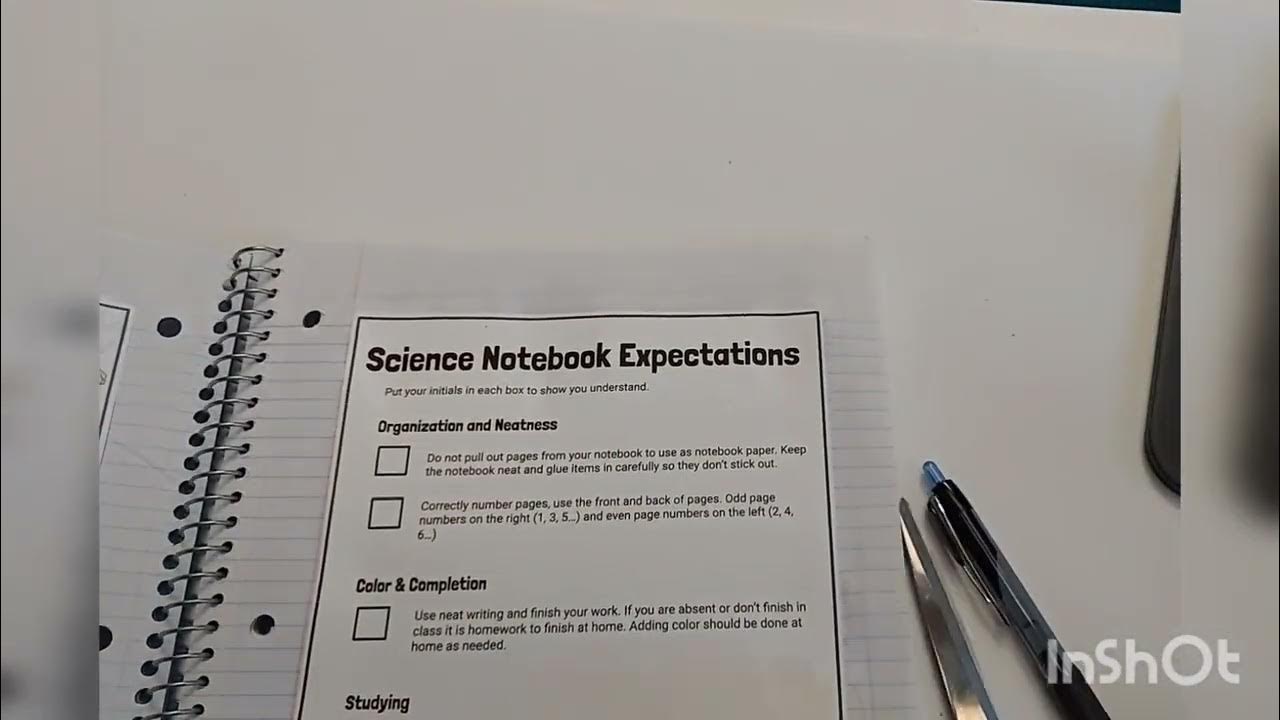 5th Grade Interactive Science Notebook Set Up YouTube