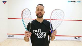 Review of Tecnifibre Carboflex 125 Airshaft squash racket by pdhsports.com(NB now strung in Syn Gut)