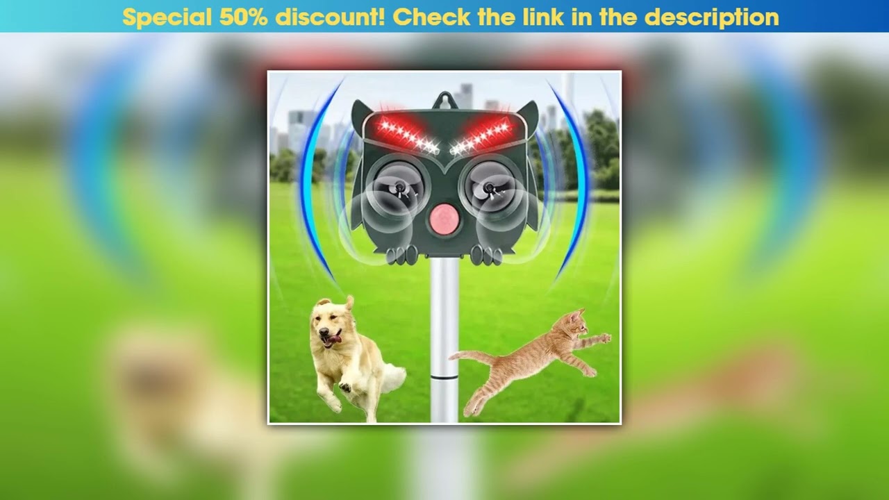 Unboxing Outdoor Solar Energy 3-in-1 Infrared Flash Light Voice Ultrasonic Bird Repellent Animal Re