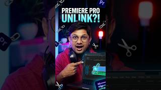 Audio Video Unlink in Premiere Pro 😱#shorts