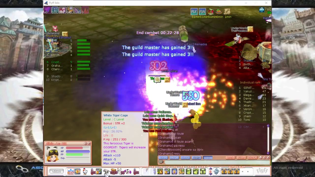 170730 FlyFF Iblis v15 - TheMoves Guild Siege Dual Login Fail