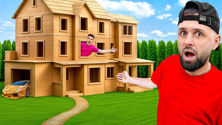 Am Facut o Casã din Carton in Studio! *TARE RAU🤩*