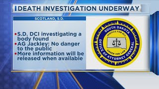 Death Investigation Underway In Scotland, S.D.