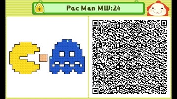 Pushmo: Pac Man Custom Level 24 QR Code