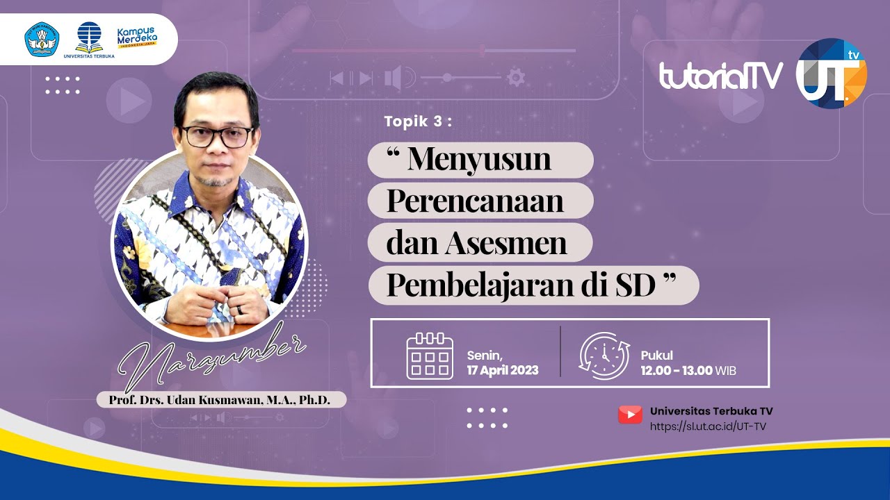 Menyusun Perencanaan dan Asesmen Pembelajaran di SD - Prof. Drs. Udan ...