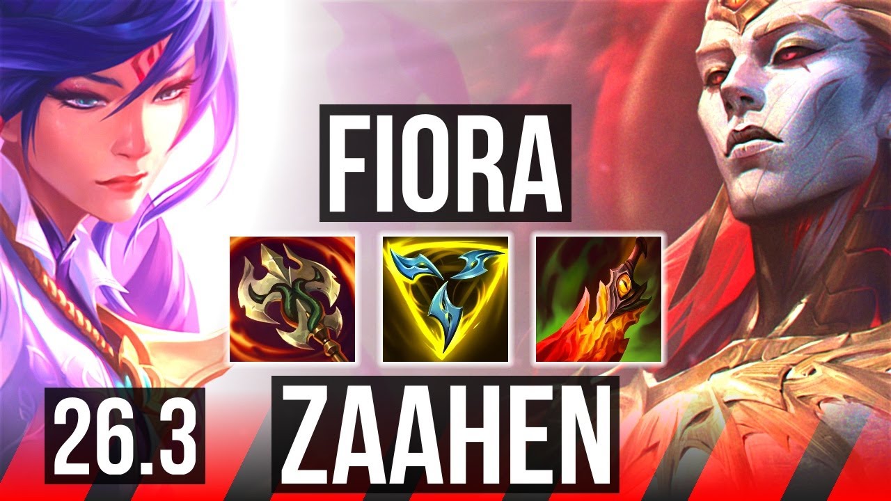FIORA vs ZAAHEN (TOP) | EUW Grandmaster | 26.3