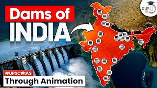Important Indian Dams through Animation | Must-Know Dams for UPSC Exam | Dams of India | StudyIQ