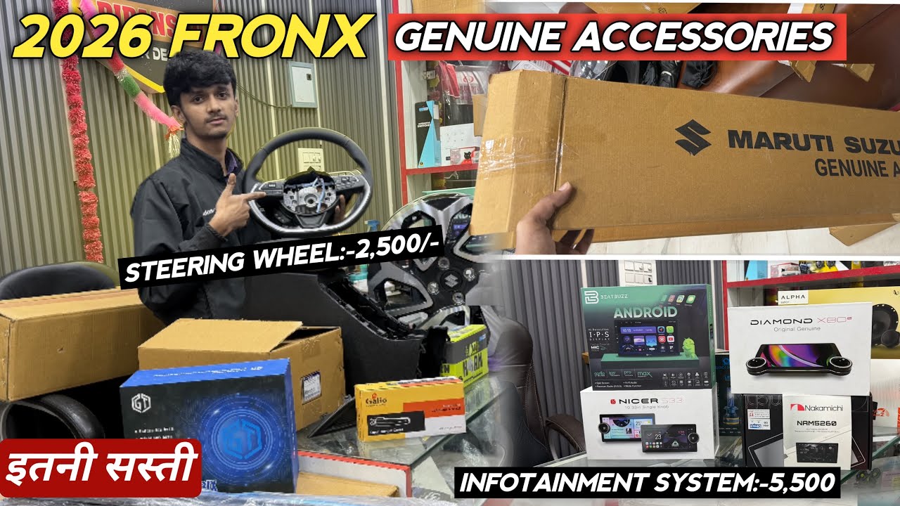 2026 MARUTI SUZUKI FRONX GENUINE ACCESSORIES WITH PRICE | FRONX MODIFICATIONS