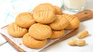 4 Ingredient Peanut Butter Cookies | Healthy Dessert | Vegan & Gluten Free | 20 Minute Recipe