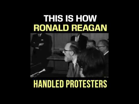 How Ronald Reagan Handled Protesters