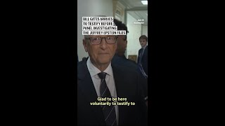 Bill Gates arrives to testify before panel investigating the Jeffrey Epstein files