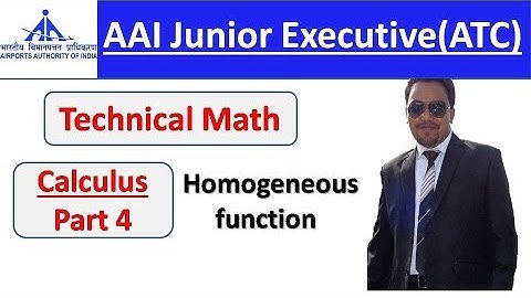 AAI ATC | MATH Calculus Part 4 Homogeneous Function by Akhilesh Sir | SpeedUp Education