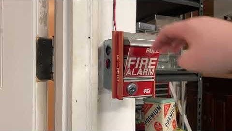 FCI MS-2 Fire Alarm Pull Station Test