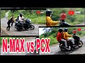 YAMAHA N-max VS HONDA PCX l jalur BAWANG-DIENG l tanjakan krakalan @zonachannel87