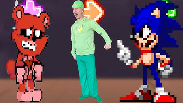 FNF Character Test | Gameplay VS Real Life | Smiling Critters Vs Sonic