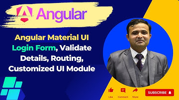 Angular Material UI: Login Form Design with Routing and Navigation | Sachin Sirohi
