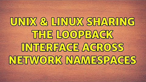 Unix & Linux: Sharing the loopback interface across network namespaces (2 Solutions!!)
