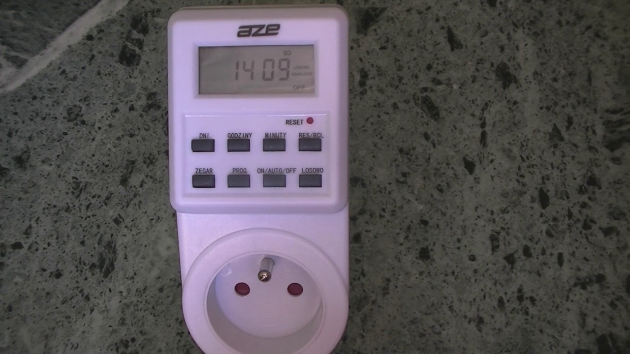 Elektroniczny programator czasowy   AZE PC 01