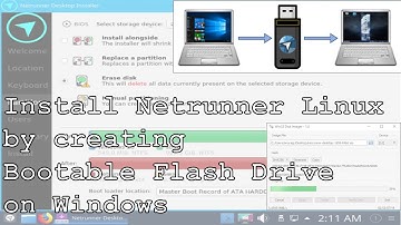 Install Netrunner Linux by creating bootable Flash Drive on Windows