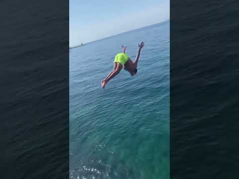 افضل قفزة في العالم في بحر لبنان شاهد قفز ترند سباحة نهر النيل بيروت