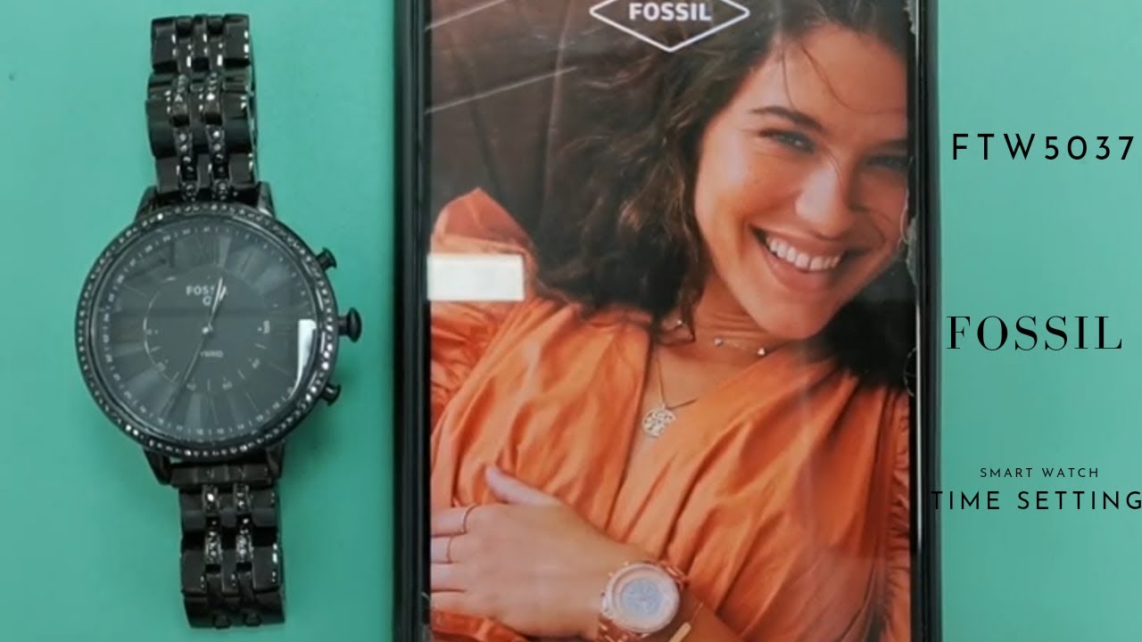 Fossil smart watch FTW5037 Time setting tutorial #watchservicebd #fossil  #fossilsmartwatch