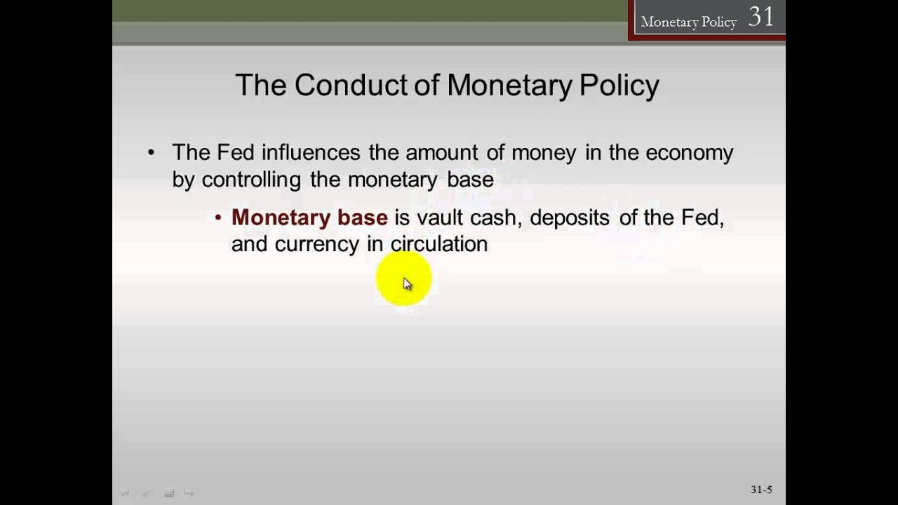 Chapter 31.2: Monetary Policy