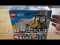 Lego City 60284 Aufbau Unboxing mit Kindern Test Bagger Baustelle bauen