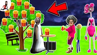 Granny Tree vs Scary Teacher, Baldi, Ice scream ► funny horror animation granny