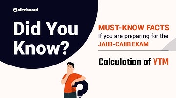 YTM Calculation || Did you Know? || JAIIB & CAIIB Exams || By Rajeev Sir #jaiibexam #caiibexam