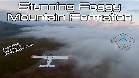 ✈️  Mini Crosswind FPV Formation in the Foggy Mountains 🌁  With Dart XL & FMS Super Cub