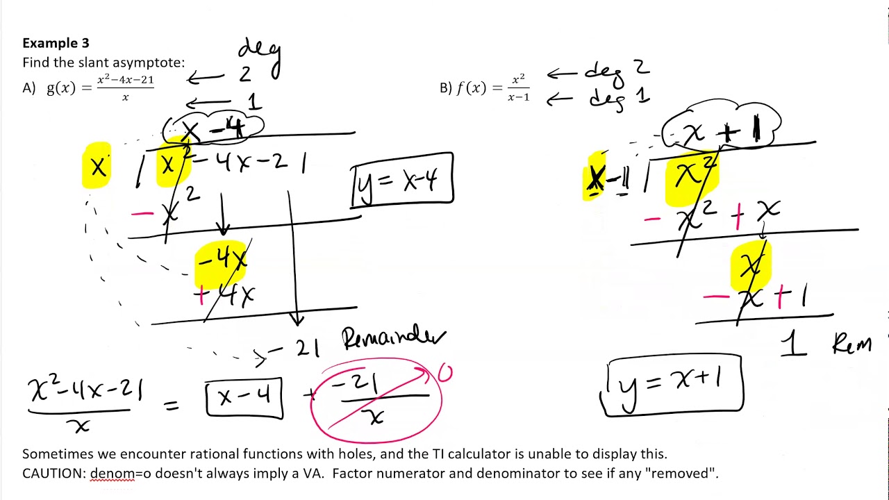 3 6 Rational Functions Part 2 video2 - YouTube