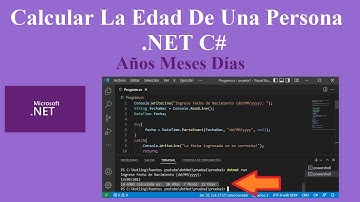 Calcular la edad de una persona usando .NET C#, retorna la fecha en  Años Meses Días