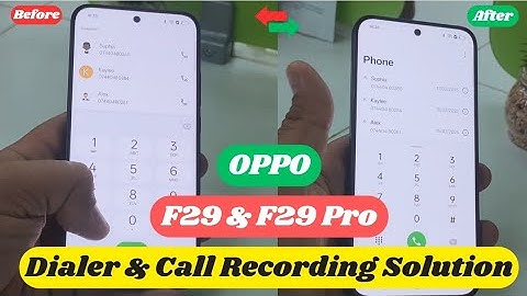 OPPO F29 & F29 Pro Dialer Solution Here | Call Recording Solution | Color OS Dialer #oppo #dialer