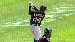 Casey Mize strikes out Miguel Cabrera on 3 pitches during Tigers intrasquad game