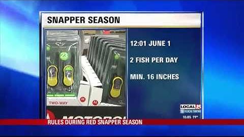 Last Day of Red Snapper Season Approaching