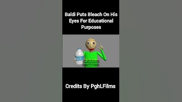 Never Put Bleach On Your Eyes💀 #baldisbasics #baldi #shorts #pghlfilms #ytshorts #youtubeshorts