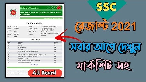Ssc Result কিভাবে পাবো। All Board Education Result 2021 With Markshit. Education Board Result 2021.