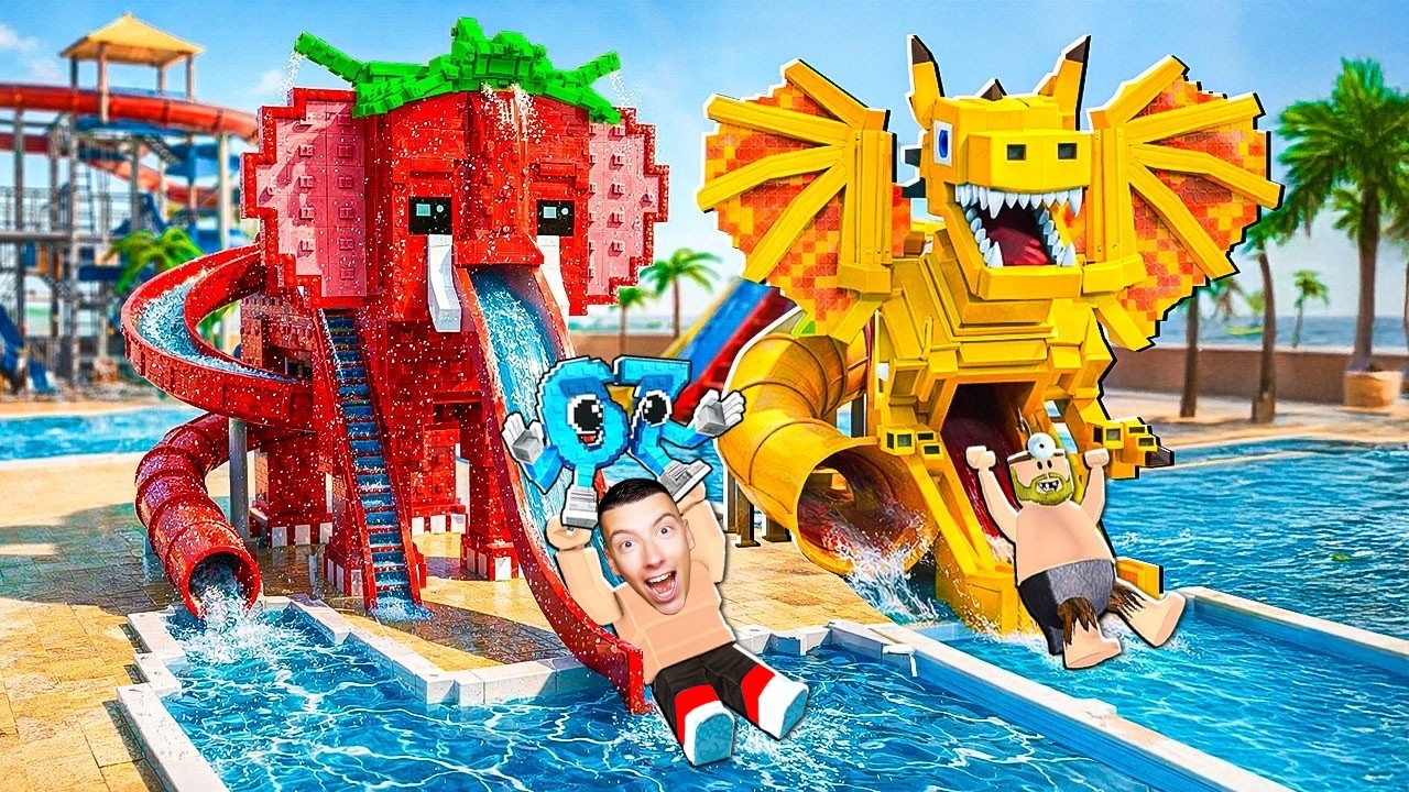 COOL 1000%!! Construire Un Parc Aquatique Brainrot & Des Toboggans Fou🌊🏊‍♂️🐟 | My Brainrot Waterpark