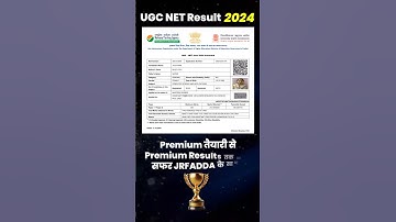 Congrats NET/JRF 🚀 UGC NET Results 2024 #shorts #shortsfeed #ugcnetresults