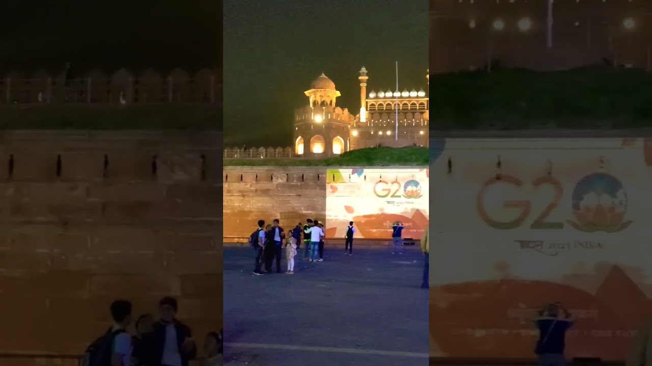 Beautiful Red Fort view in Delhi viral youtube shorts video 