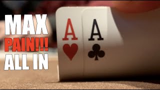 Setup Perfectly w/Pocket ACES To Win HUGE ALL IN!! Must See! Poker Vlog Ep 198