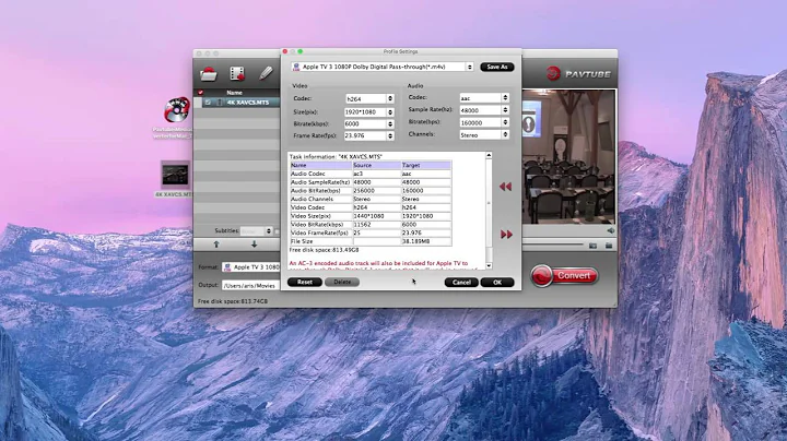 Stream H.265/HEVC 4K Video to Apple TV 4 Via Plex on Mac OS X El Capitan