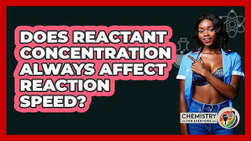 Does Reactant Concentration Always Affect Reaction Speed?