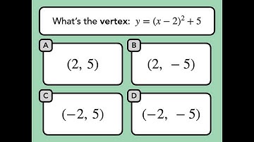 Interpreting Vertex Form of Quadratics — SAT Math Facts & Formulas Quiz (23)