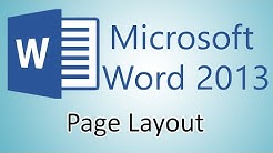 Microsoft Word 2013 Tutorials - Page Layout - Durasi: 13.20. 