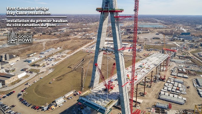 Time lapse of the Gordie Howe International Bridge Project