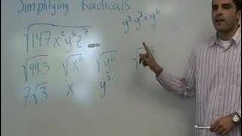 Algebra - Simplifying Radicals (part 2)