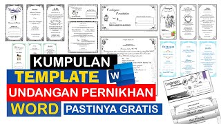 10 Template undangan pernikahan word gratis